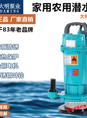 浙江大明王子高扬程灌溉潜水泵