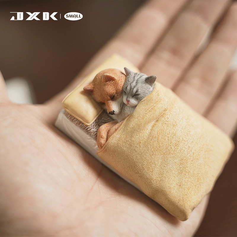 JXK small 单身狗6.0模型 可爱萌系网红柴犬猫咪摆件手办冰箱贴