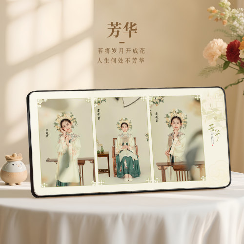 簪花主题儿童成人相框定制