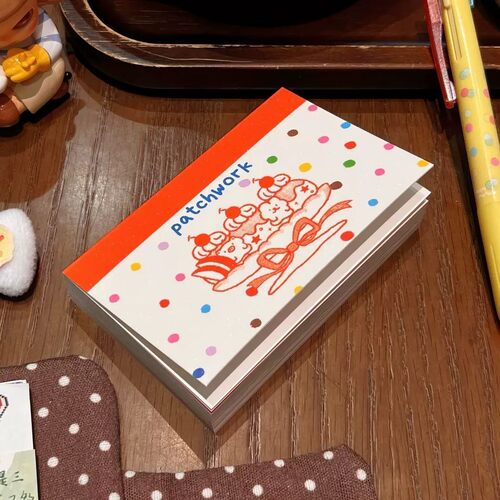 波点拼接素材本便签本高颜值盐系M5手帐diy装饰素材256p张不重复