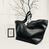 2024杨树林Y字软皮大容量托特包慵懒风Cabas软皮质腋下包女松弛感