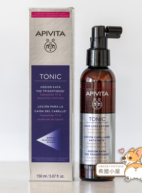 希腊直邮APIVITA 艾蜜塔 沙棘果羽扇豆蛋白固发滋润乳液喷雾150ml