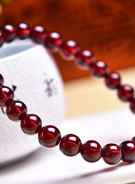 石榴石天然手链高品质多圈单圈