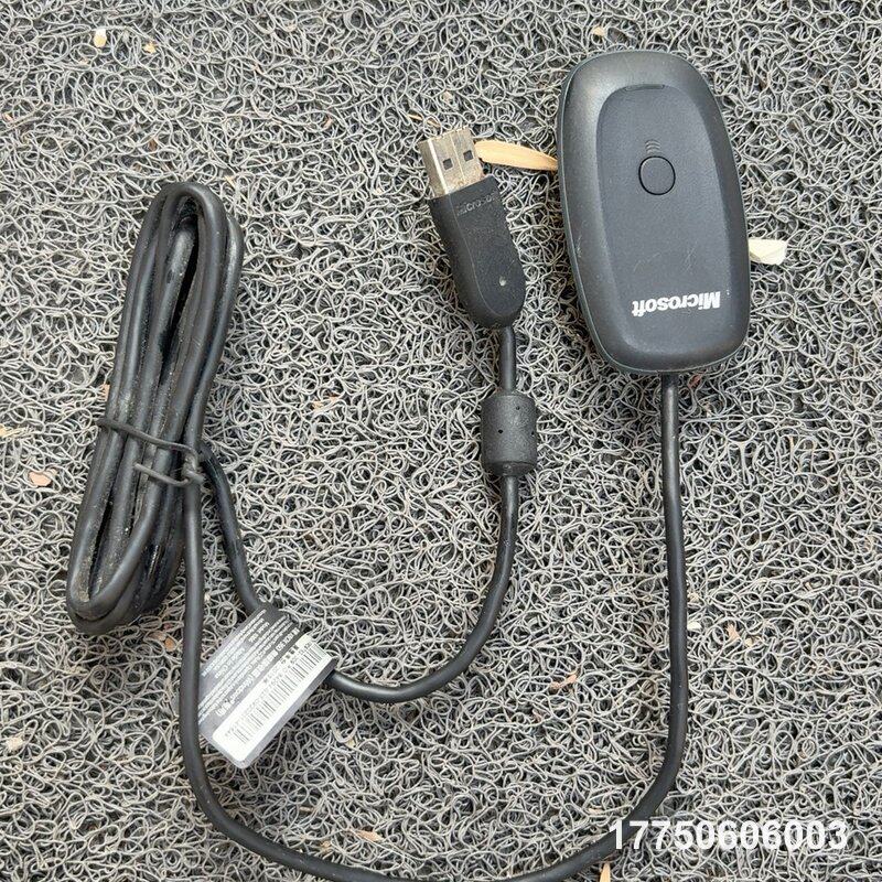 微软Xbox360无线手柄PC适配器，无拆修，只有黑