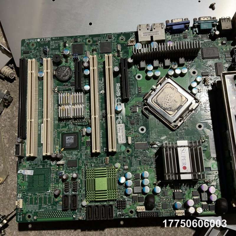 超微 SUPER X7SBE 工控主板，775针脚，带双网卡