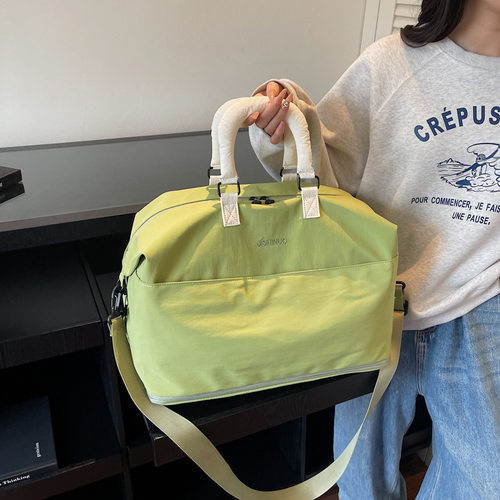 新款可拓展斜挎包运动游泳健身包大容量旅行包手提出差轻便行李包