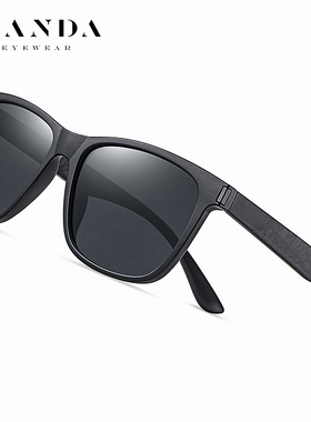 墨镜黑色经典款方框时尚风太阳镜