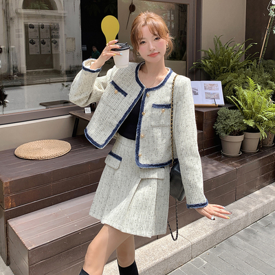 【现货】小香风时尚套装女2025新款两件套裙2C227/2503/P155K218