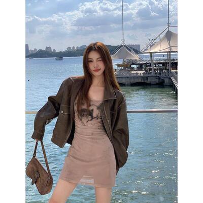 NIMOWANG【辣妹与猫】设计感连衣裙女纯欲包臀修身性感内搭打底裙