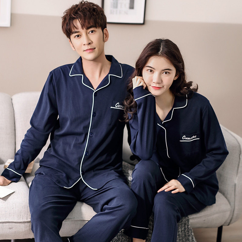 新款情侣款睡衣春秋款纯棉长袖女可外穿家居服男大码开衫居家套装,女士内衣/男士内衣/家居服,睡衣/家居服套装,淘宝优惠券,粉丝福利购,淘宝优惠卷