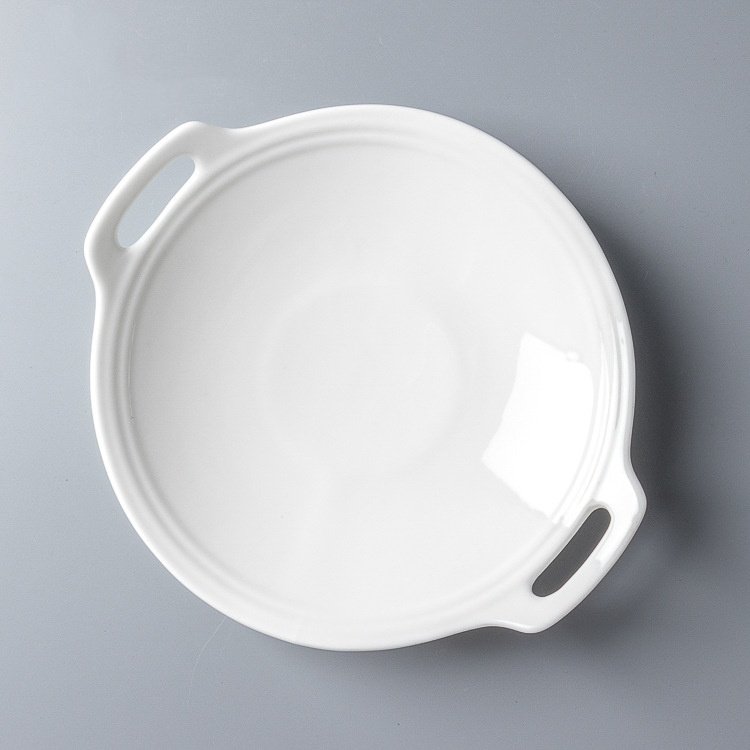 白色陶瓷双耳干锅圆盘私房菜创意餐具川菜干锅盘商用火锅食材摆盘,餐饮具,盘,淘宝优惠券,粉丝福利购,淘宝优惠卷