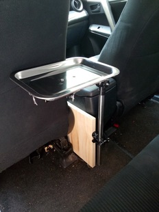 车载小桌板车用电脑桌子可折叠多功能笔记本平板支架后座汽车餐桌