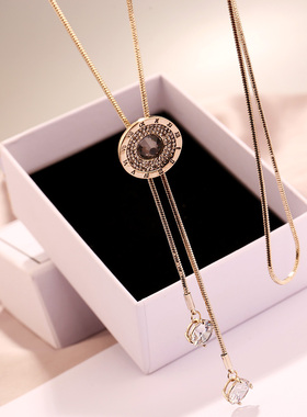 圆形轻奢项链毛衣链MOUP