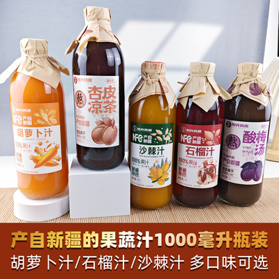 新疆阳光风趣1升装NFC果蔬汁凉茶