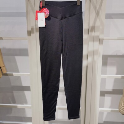 太夫蚕丝裤女冬中厚保暖裤四层一体 耐磨打底裤T6465 高腰修身