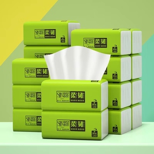 【经典款升级】思景4层90抽整箱24包中尺寸家用实惠装面巾纸木浆