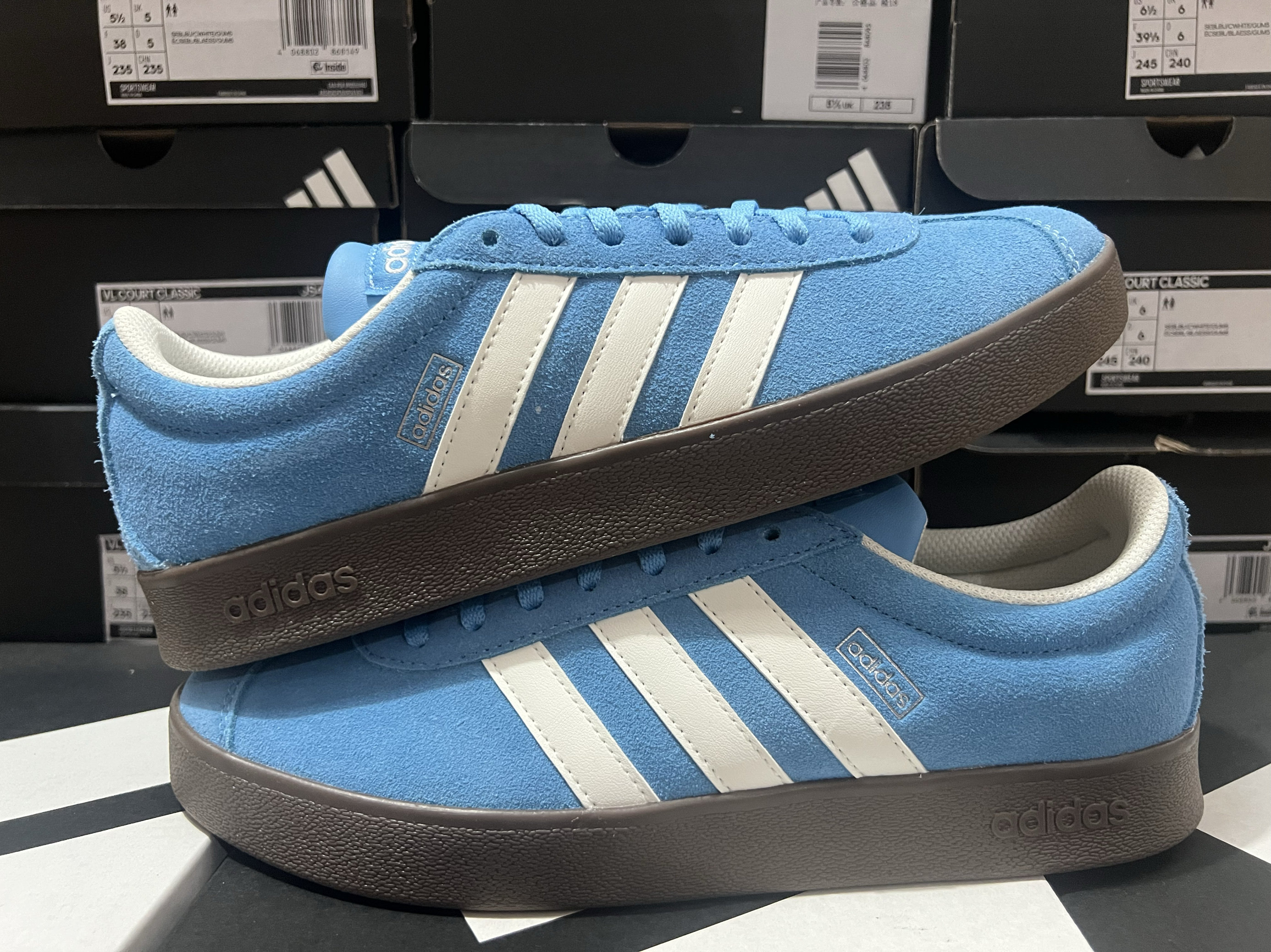 adidas 「T头鞋」VL COURT 2.0舒适休闲防滑男女低帮德训鞋JS4594