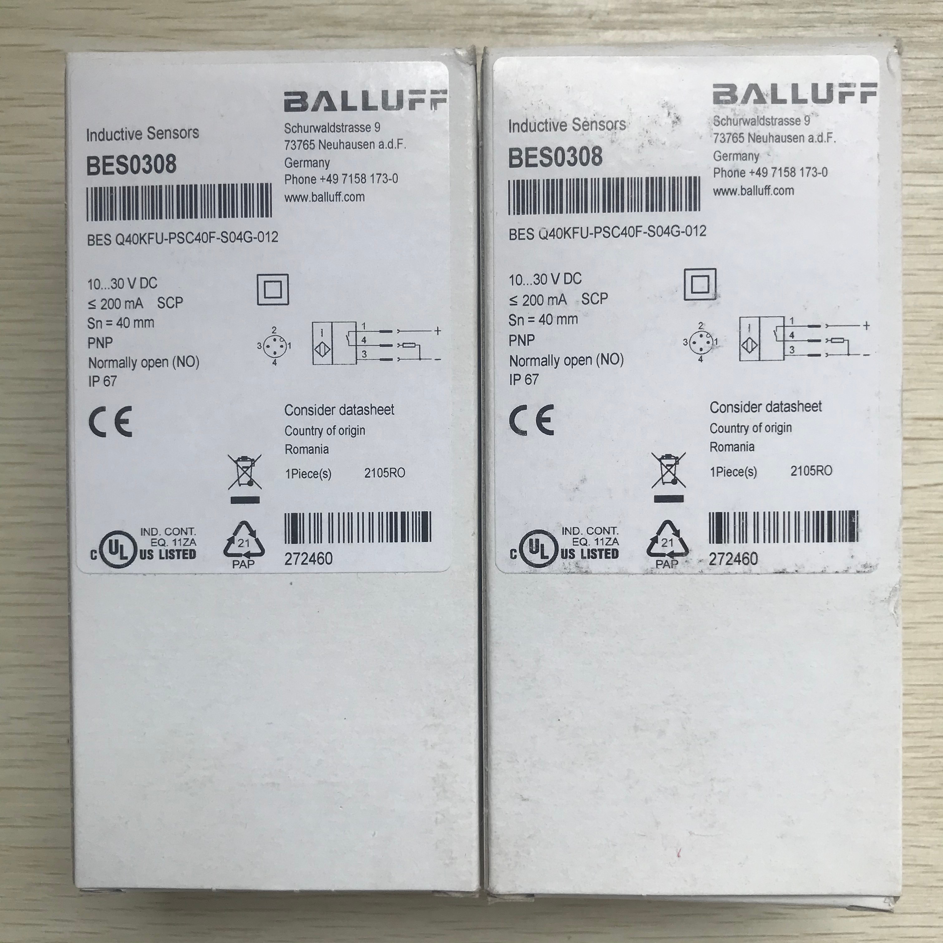 BES0308 BES Q40KFU-PSC40F-S04G-012 现货促销 全新原装巴鲁夫