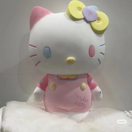 经典KT猫香薰小号石膏娃娃涂色新款网红HelloKitty涂鸦白胚手工