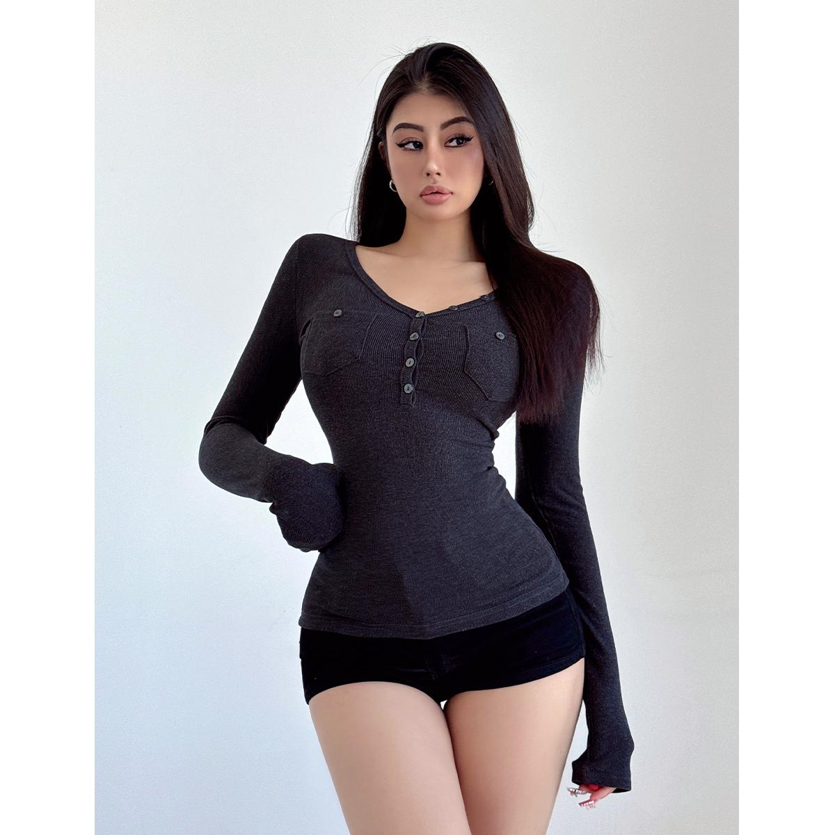 liviahome甜辣风纯欲风T恤