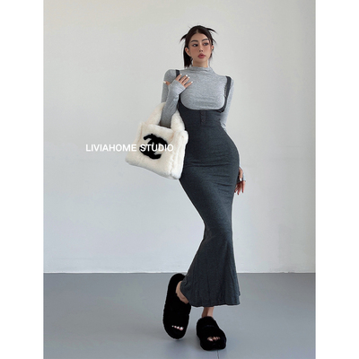 liviahome性感背带连衣裙套装