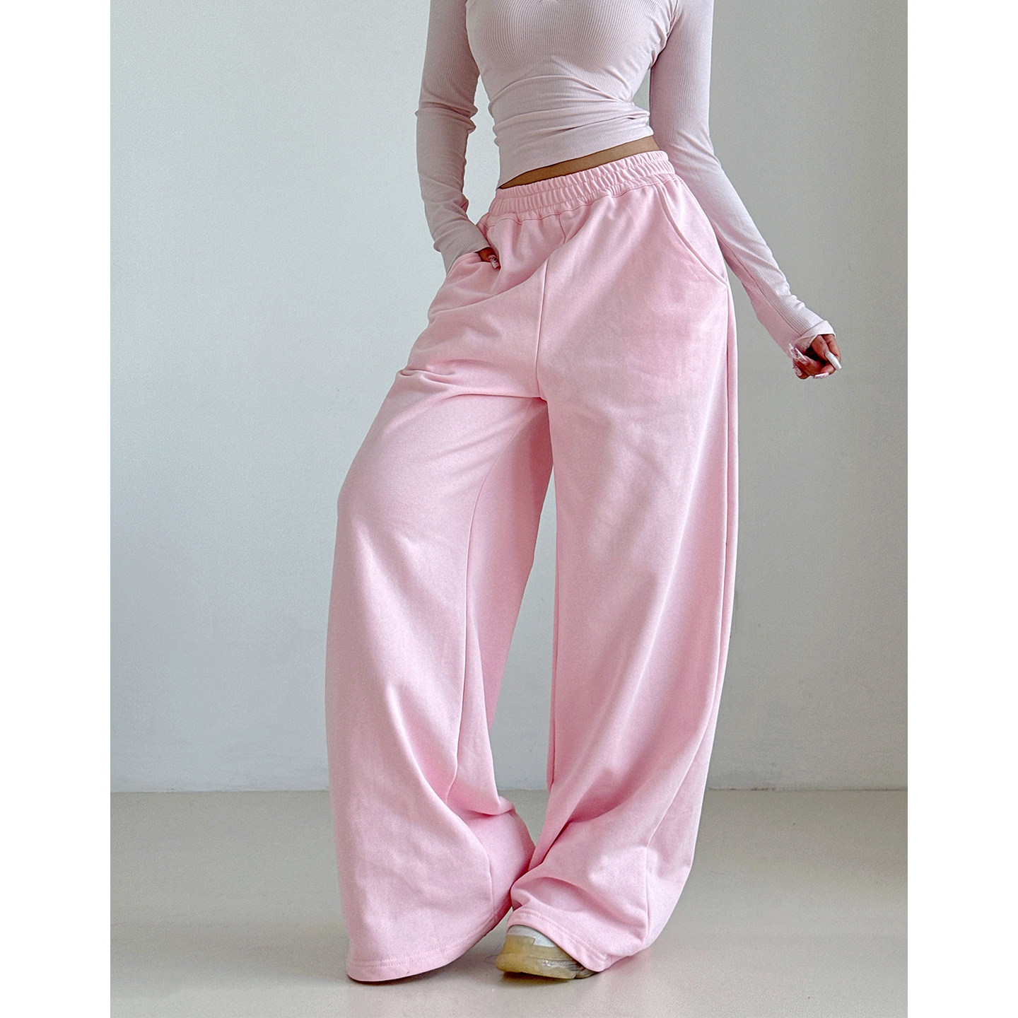 liviahome 美式辣妹10色低腰阔腿卫裤女慵懒宽松休闲百搭拖地长裤,女装/女士精品,卫裤,淘宝优惠券,粉丝福利购,淘宝优惠卷