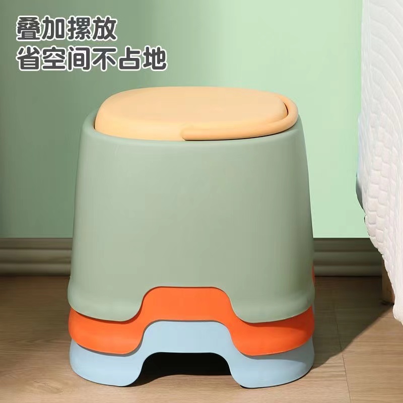 加厚客厅带提手塑料凳幼儿园