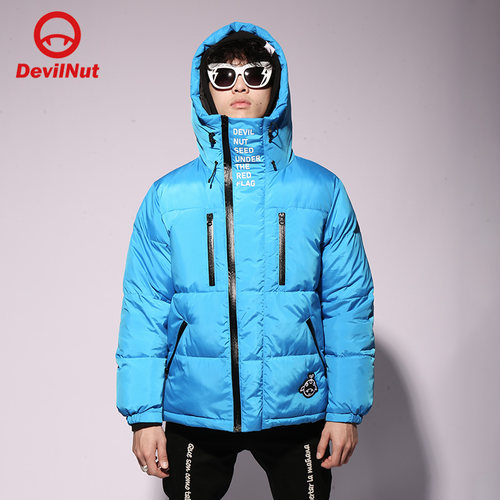 恶魔潮牌秋冬男女情侣aty棉服