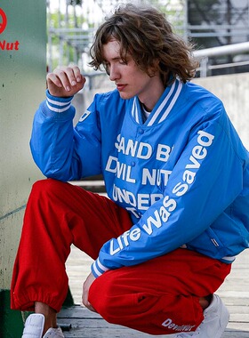 DEVIL NUT潮牌 恶魔 男女同款棉服流感外套棒球夹克-当季 AET