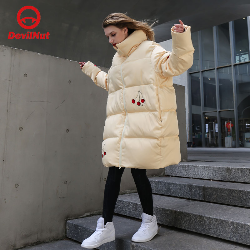 devilnut潮牌恶魔aty长款羽绒服