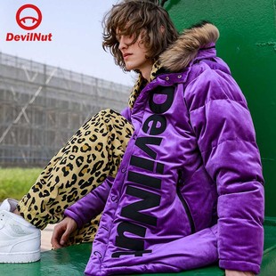 DEVIL NUT潮牌恶魔无性别情侣时尚简约保暖防风款羽绒服-当季 AET
