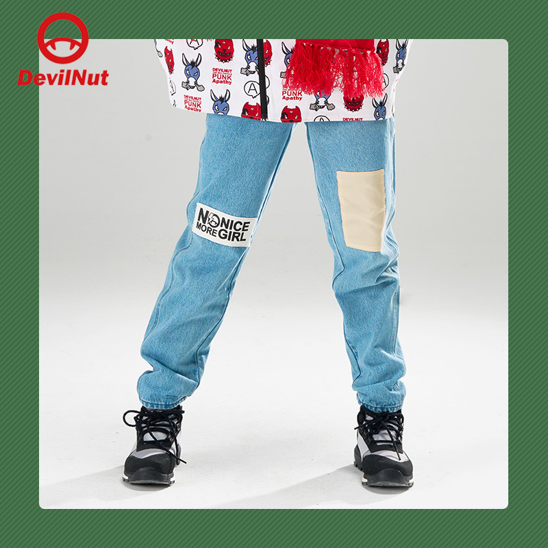 休闲舒适显细百搭全棉牛仔长裤