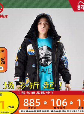 DEVIL NUT潮牌 恶魔 无性别情侣保暖巨袋羽绒服-壮志凌云 ANT