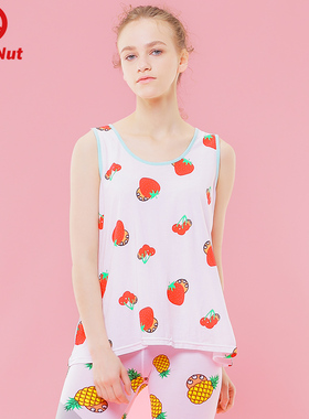 DEVIL NUT潮牌 恶魔 卡通无袖 女式 背心  SFO