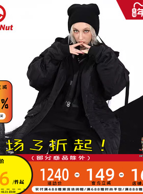 DEVIL NUT潮牌 恶魔 21秋冬男女情侣长款棉服 东京系列 ATO