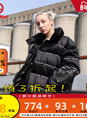 DEVIL NUT潮牌 恶魔 21秋冬新款男女情侣宽松羽绒服 BIBF ATO