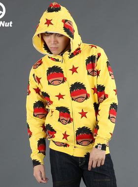 DEVIL NUT潮牌 恶魔 连帽 拉链 男士 卫衣 主 AFV