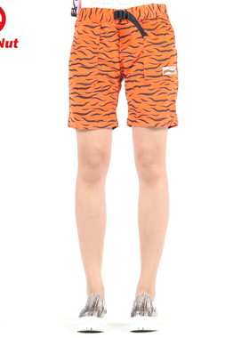 DEVIL NUT潮牌 恶魔 虎纹 休闲裤 纯棉  女式 短裤 SFO