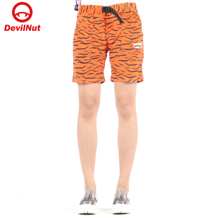 虎纹 休闲裤 纯棉 DEVIL 短裤 恶魔 女式 SFO NUT潮牌