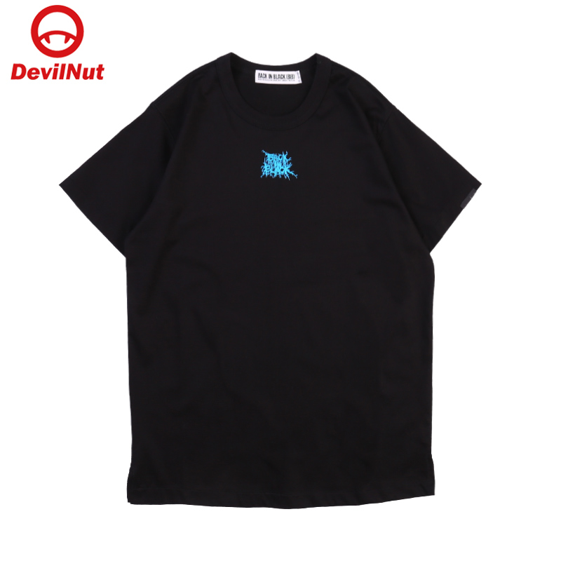 潮牌男女色折光下套头短恤