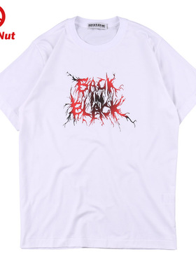 DEVIL NUT潮牌 恶魔 男女同款 简约舒适宽领宽松短袖T BIB SET