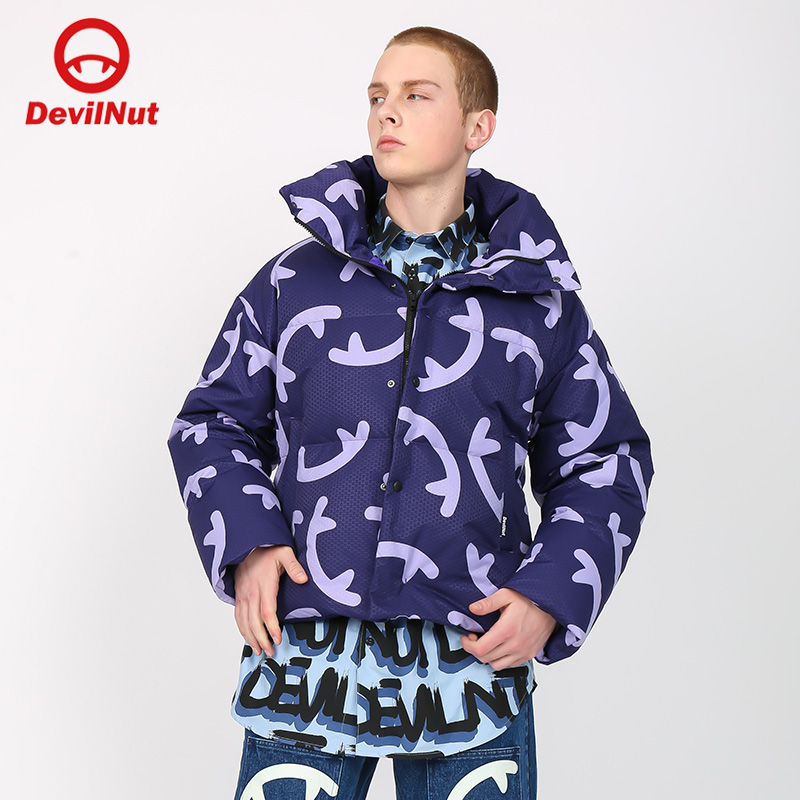DEVILNUT恶魔男女同款标志羽绒