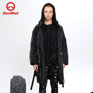 NUT潮牌 东京系列 恶魔 饰棉服 ATO 21秋冬男女情侣多拉链装 DEVIL