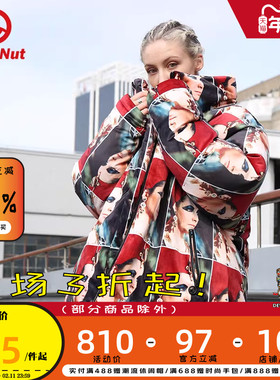 DEVIL NUT潮牌 恶魔 21冬新款宽松保暖保暖羽绒外套 经典复刻 ATO