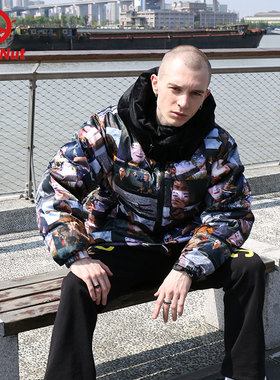 DEVIL NUT潮牌 恶魔 21秋冬无性别情侣保暖面包羽绒服 ATO