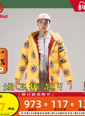 DEVIL NUT潮牌恶魔无性别情侣保暖印花风雷标志羽绒服-当季 ANT