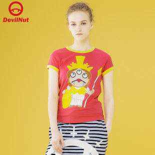 三只眼 女式 短袖 DEVIL 恶魔 T恤 SFO NUT潮牌