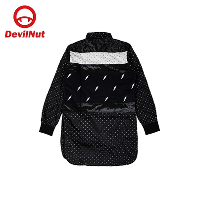 DEVILNUT多面料拼接衬衫夹棉
