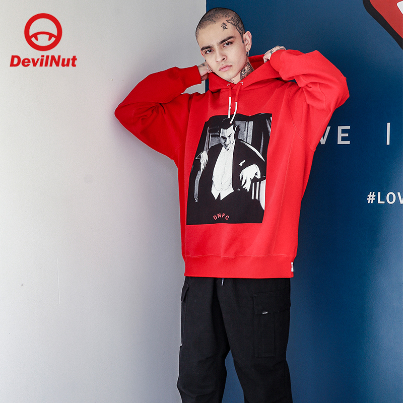 潮牌恶魔中国红DEVILNUT新年大红
