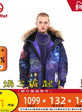 DEVIL NUT潮牌恶魔21冬季无性别情侣保暖保暖羽绒服量子力学 ATO